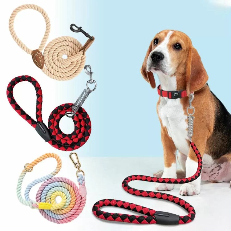 Premium Braided Dog Rope Leash with Comfortable Handle